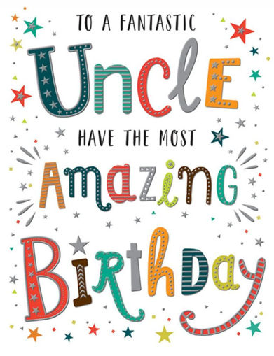 Picture of TO A FANTASTIC UNCLE BIRTHDAY CARD